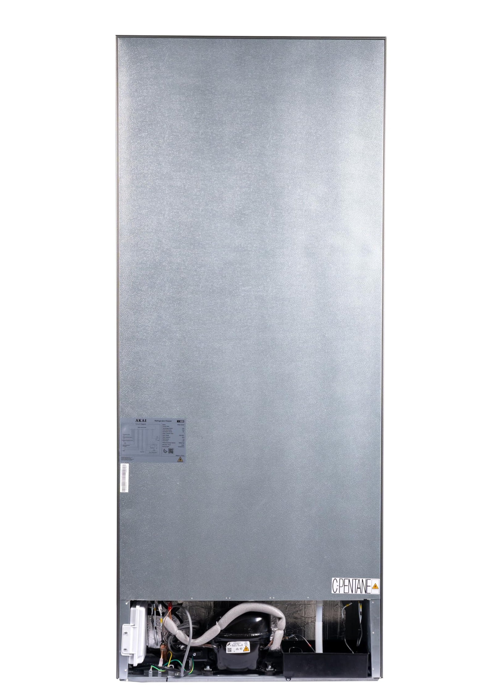 AKAI 500 Liters Double Door Refrigerator with NO FROST Fridge Freezer with Glass Shelves, LED Light Inside, Digital Control, Fast Freezing, 4 Star ESMA Rated, Titanium Finish, RFMA-S500WTA-NEW MODEL