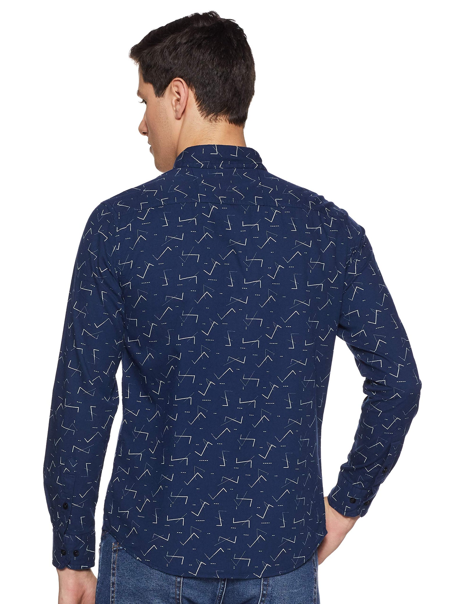 Diverse Men's Printed Slim Fit Casual Shirt