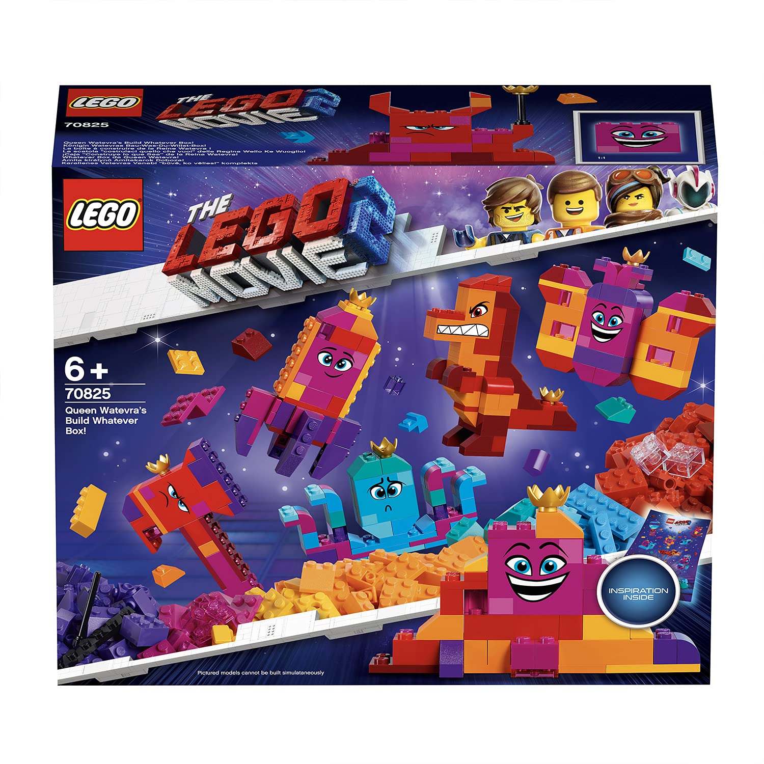 LEGO The Movie 2 Queen Watevra's Build Whatever Box, Multi-Colour, 70825