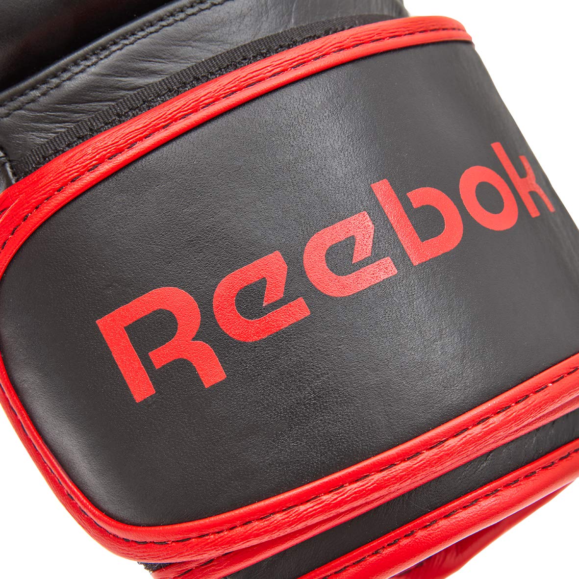 Leather Boxing Gloves - 12Oz Black/Red