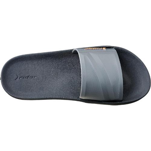 Rider T Slide AD SLIPP Black/Grey Rubber Flip Flop for Men