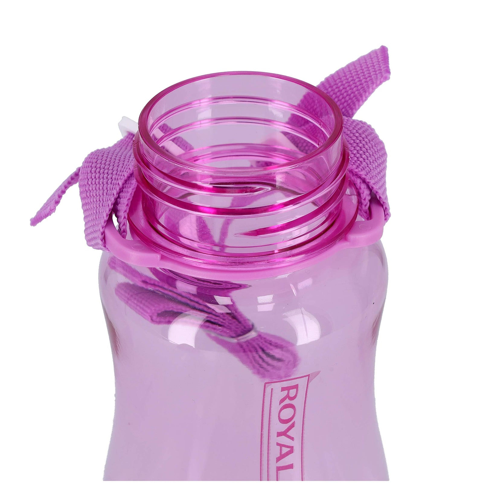 Royalford Rf7581Pp 500 Ml Water Bottle Kids Bottle, Toddler With Bendy Straw Portable Hanging Loop| Flip Top Spill Free Baby Sippy |, Purple