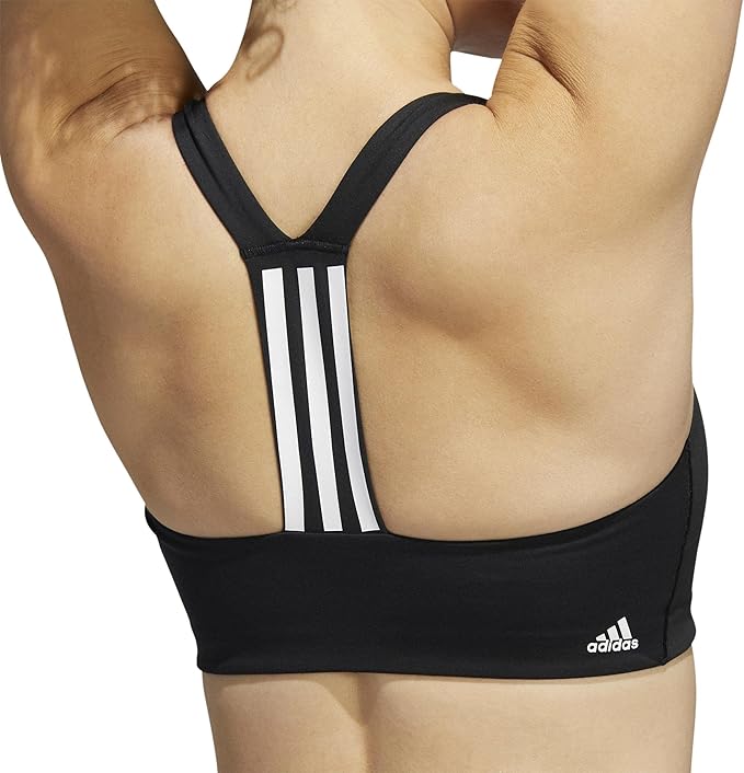 adidas Women PWI MS BLACK/WHITE HE9063 TRAINING BRA for Women Sports Bra