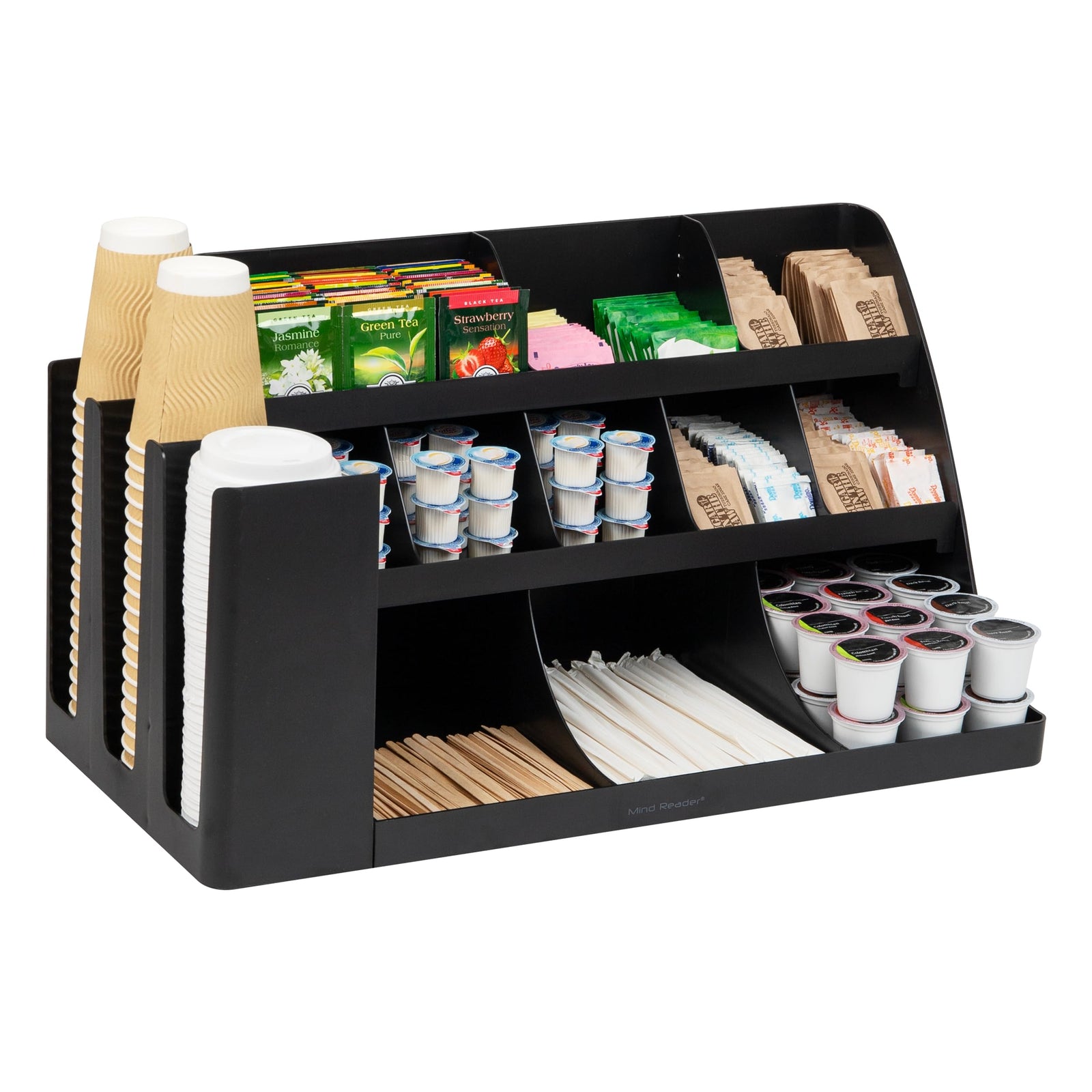 Mind Reader Condiment Organizer 24 x 12 x 12 COMORG2-BLK