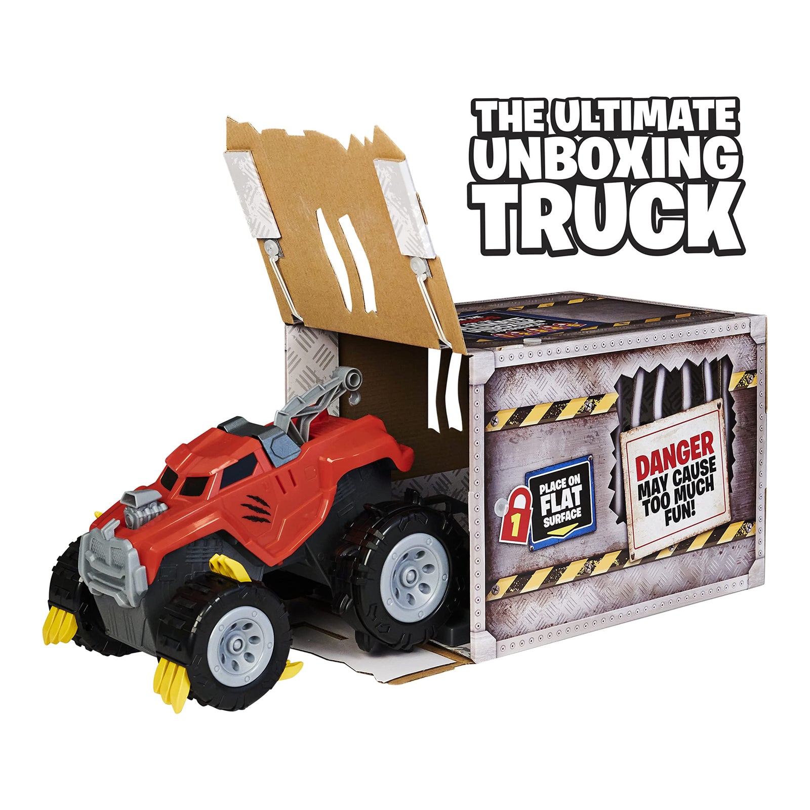 The Animal, Interactive Unboxing Toy Truck with Retractable Claws and Lights and Sounds, for Kids Aged 4 and up