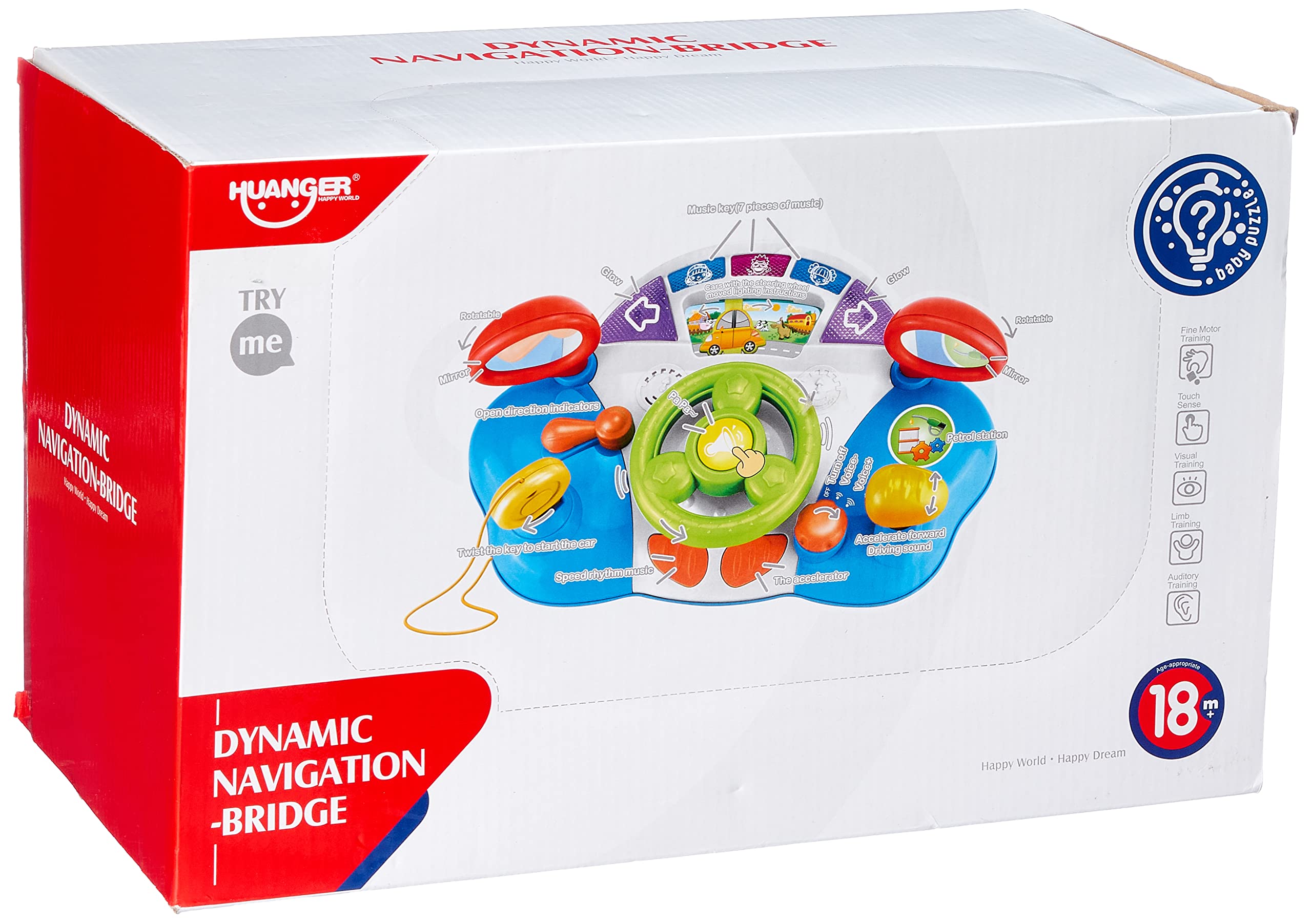 Huanger he0507 dynamic navigation bridge toy for kids - multi color