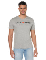 Jack & Jones mens Jjecorp Logo Tee SS Crew Neck Noos Slim Fit T-Shirt T-Shirt (pack of 1)