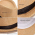 OnceNext Straw Hat,Fashion Men Women Straw Hat Contrast Ribbon Fedora Curly Brim Unisex Panama Jazz Trilby Hat Cap