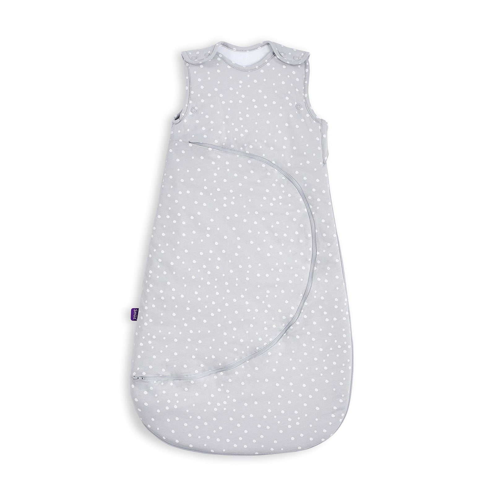 Snuz SnuzPouch Sleeping Bag for Infant/Baby| 2.5 Tog | Clever Nappy change Zip |100% Cotton | For Temperatures within 16-20 Celsius |Frrom 6-18months | Maximum Baby Length 86cm-White