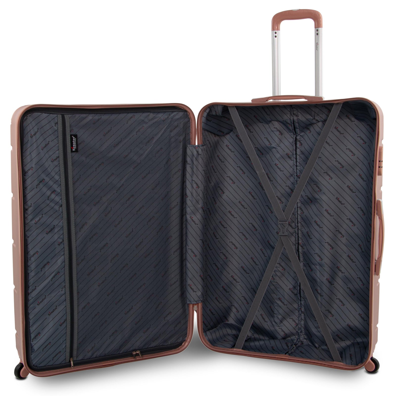 Senator Hardside Luggage on Wheels for Unisex A1012 | Ultra Lightweight ABS on with Spinner Wheels 4