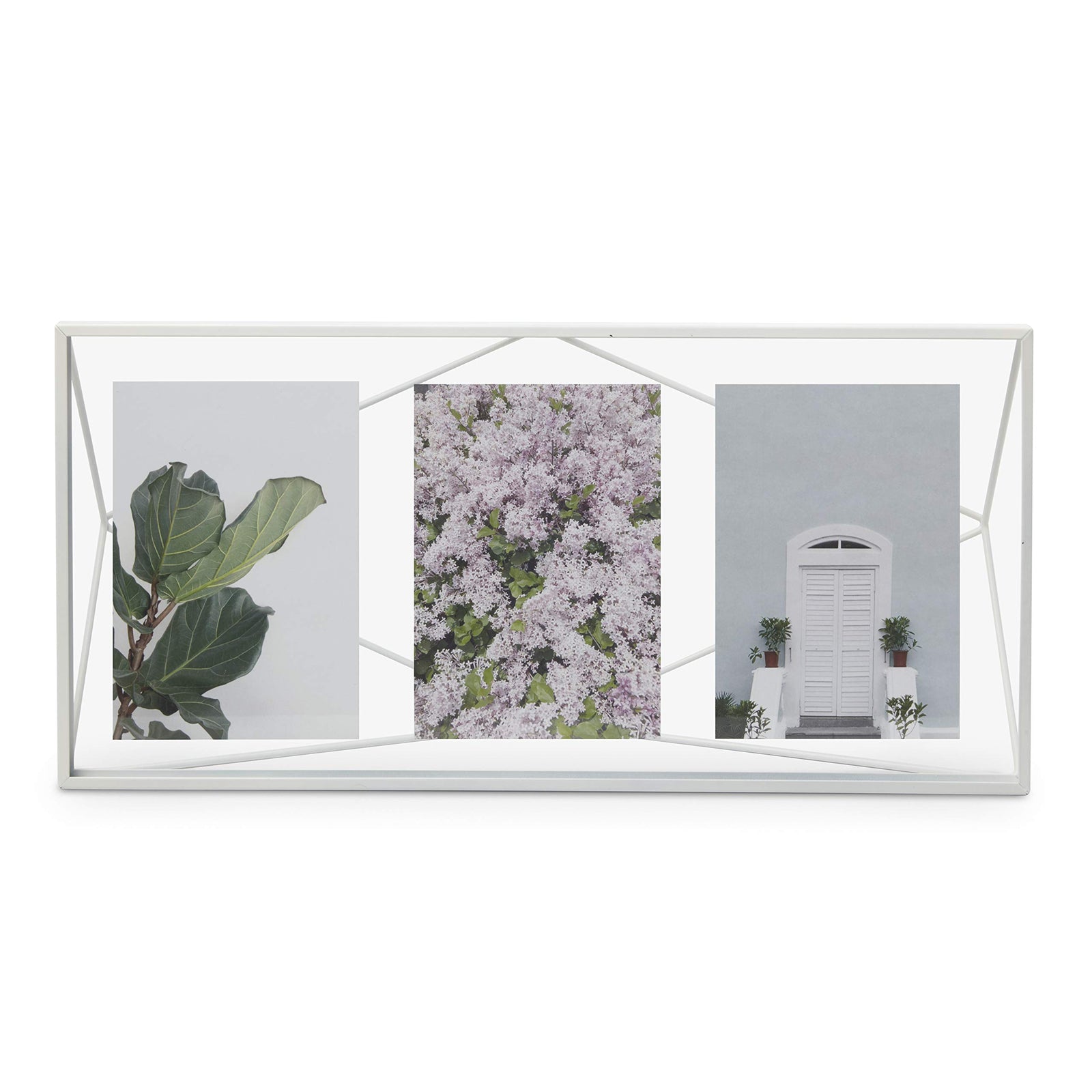 Umbra Prisma Multi Picture Frame – Photo Display for Desk or Wall, Chrome