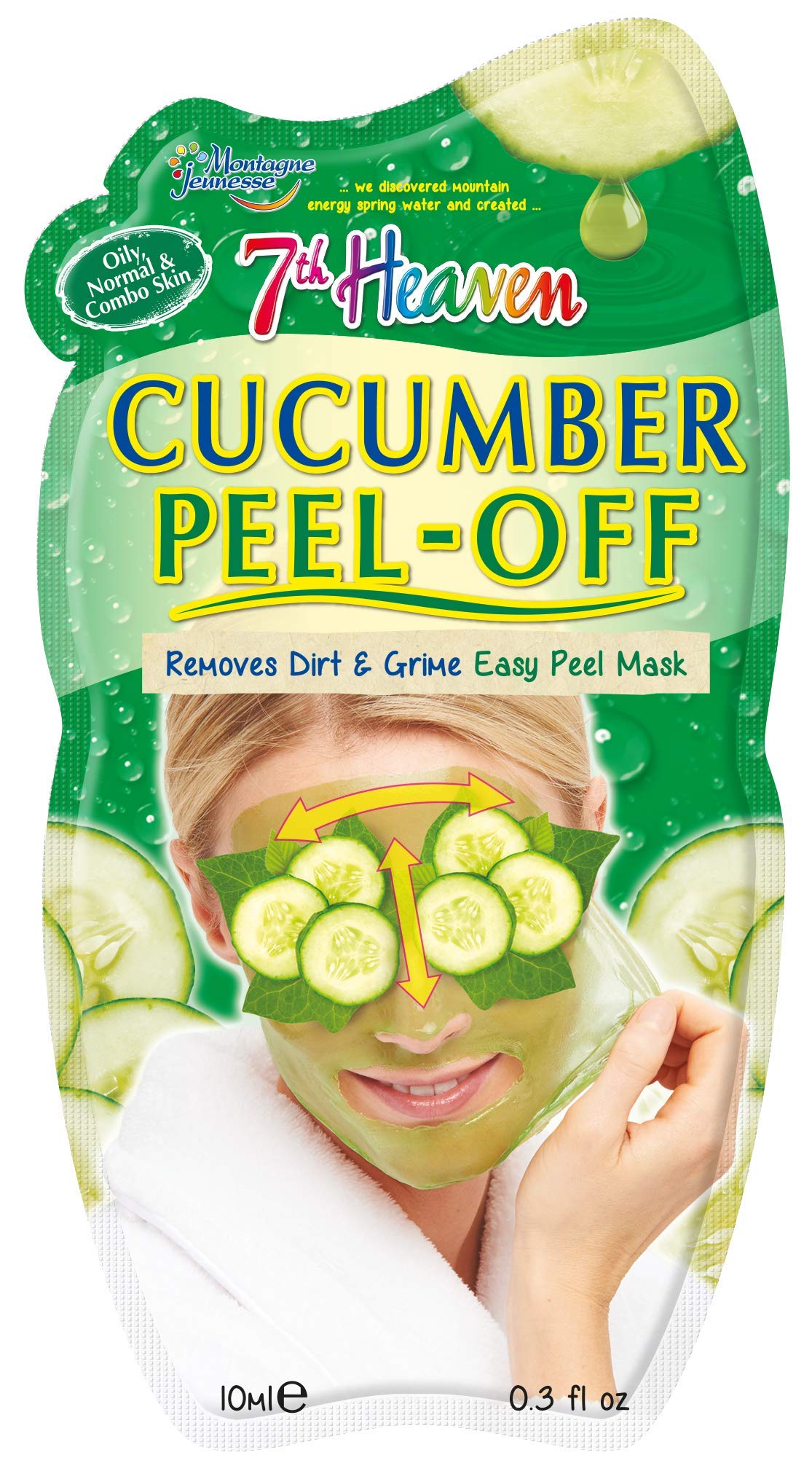 7th Heaven Cucumber Easy Peel-Off Face Mask To Remove Dirt And Grime