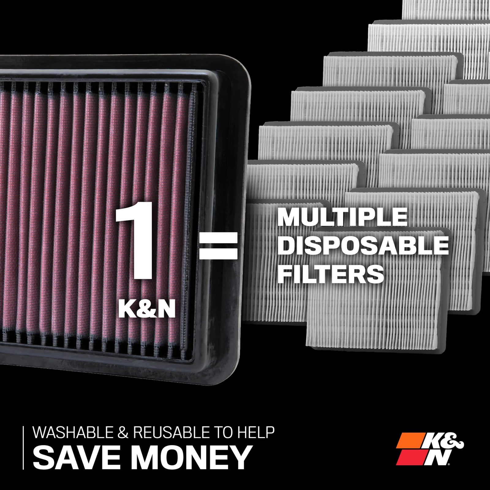 K&N Engine Air Filter: High Performance, Washable, Replacement Compatible With 2004-2019 Nissan/Infiniti (Frontier, Titan, Pathfinder, Xterra, Armada, Equator, Nv1500, 2500, 3500, Qx56)33-2286