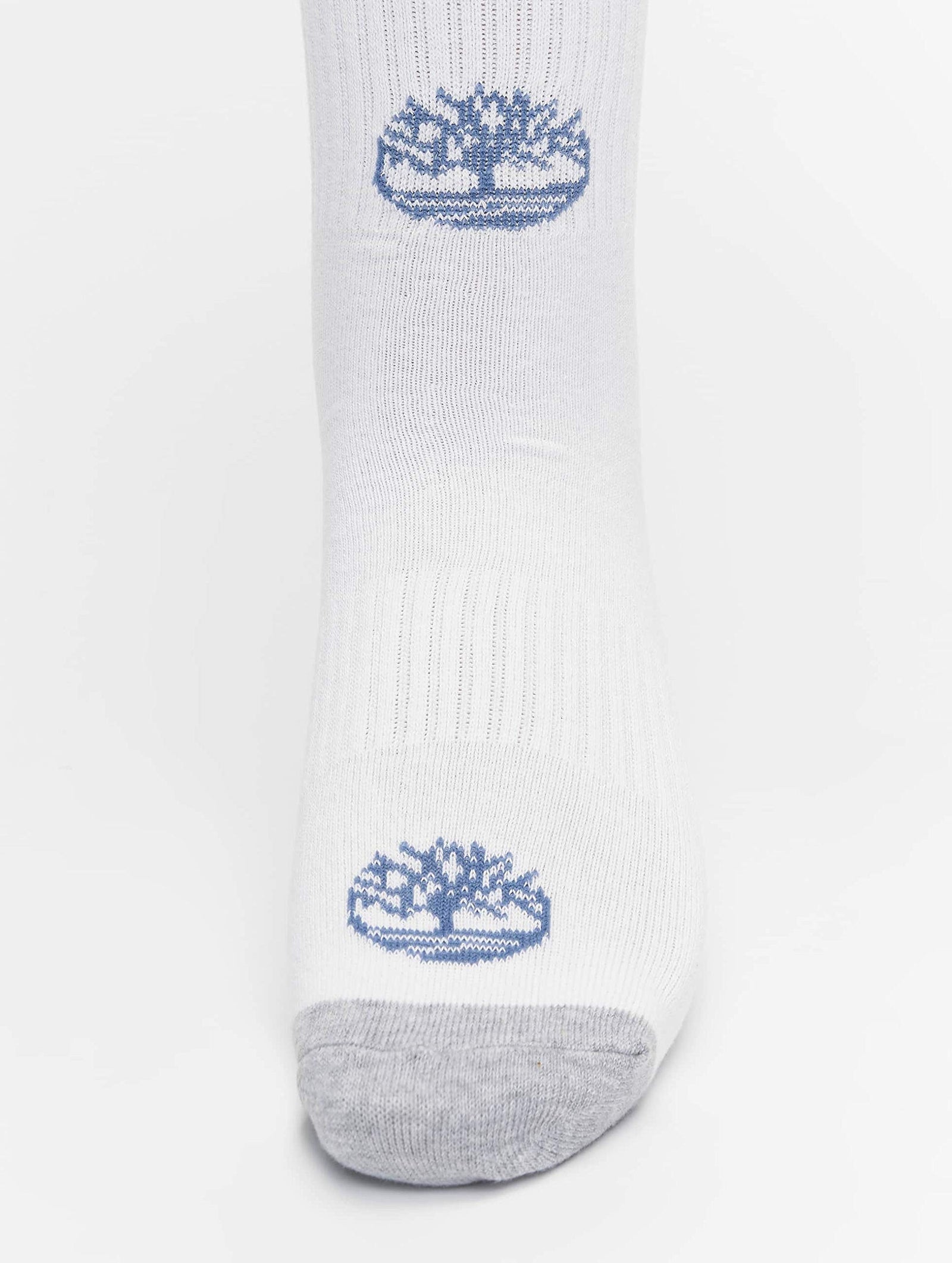 Timberland mens 2Pk Tbl Logo Crew Wh Socks SIZE(9-12 US)(42-46 EU) COLOR WHITE