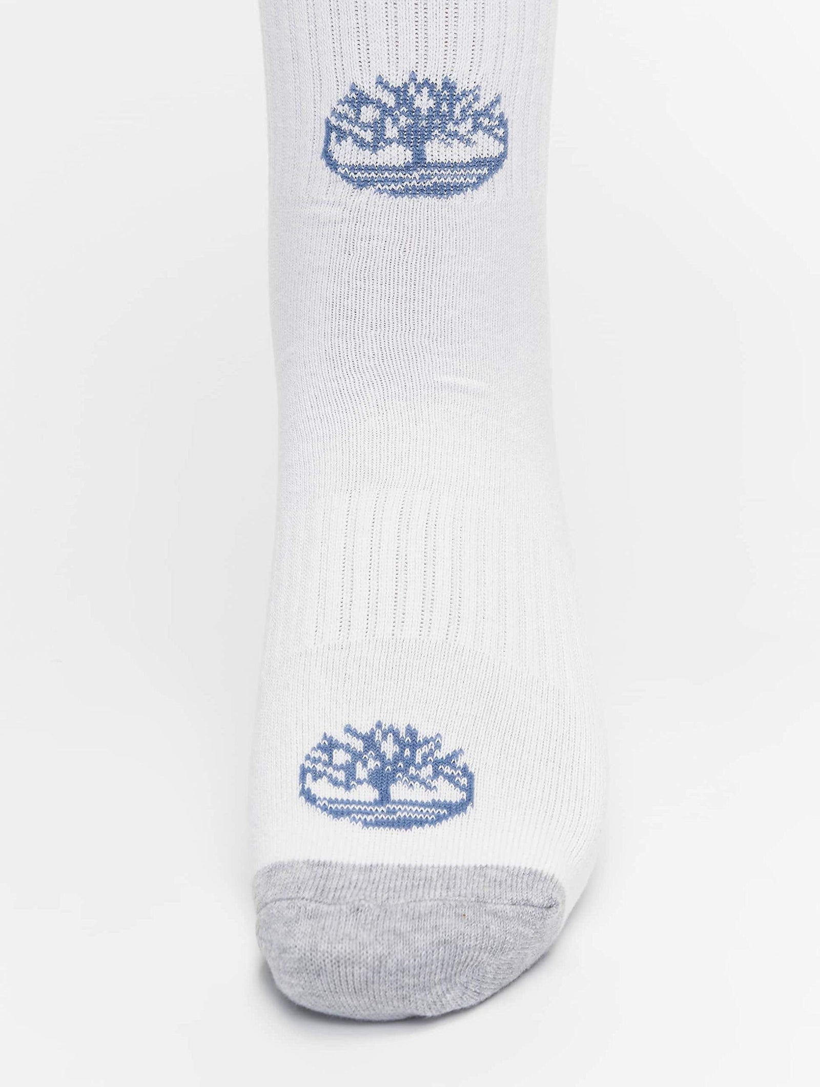 Timberland mens 2Pk Tbl Logo Crew Wh Socks SIZE M COLOR WHITE