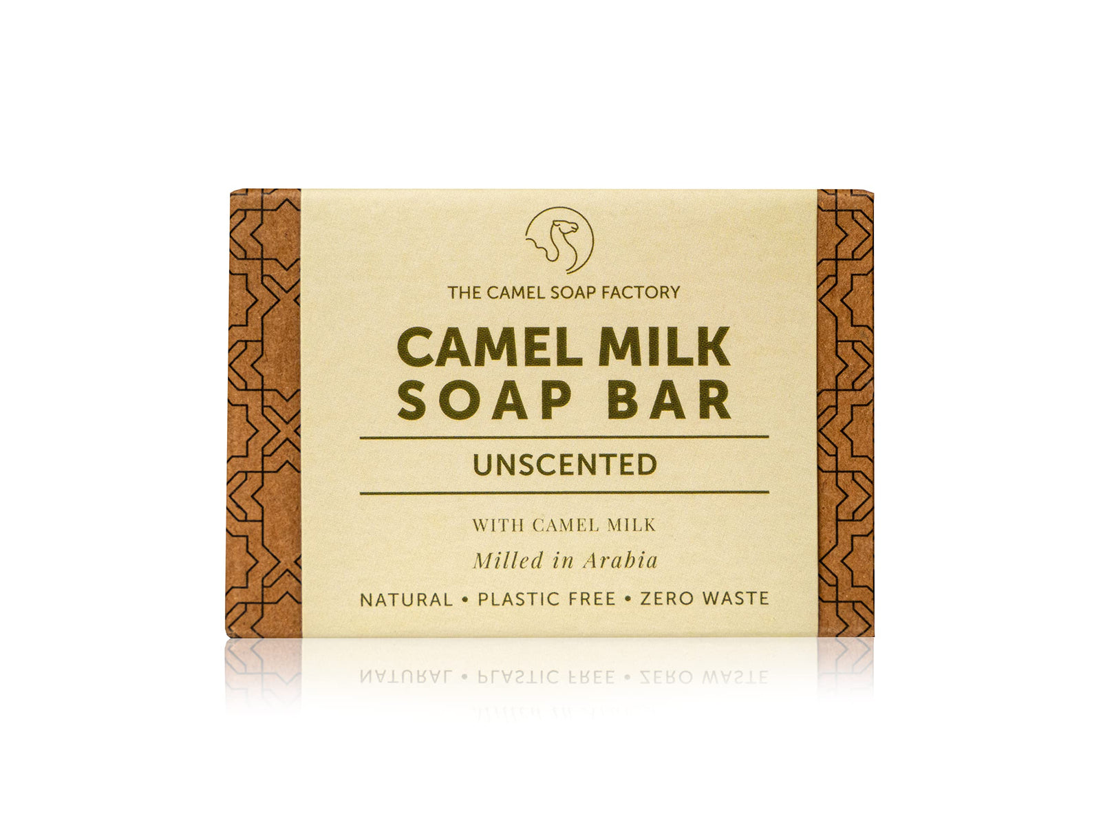 The Camel Soap Factory Camel Soap Factory Natural Soap, SADU Natural Collection, 140g Triple-Milled Everyday Paraben-Free Soap Bar With Fresh Camel Milk, Unscented