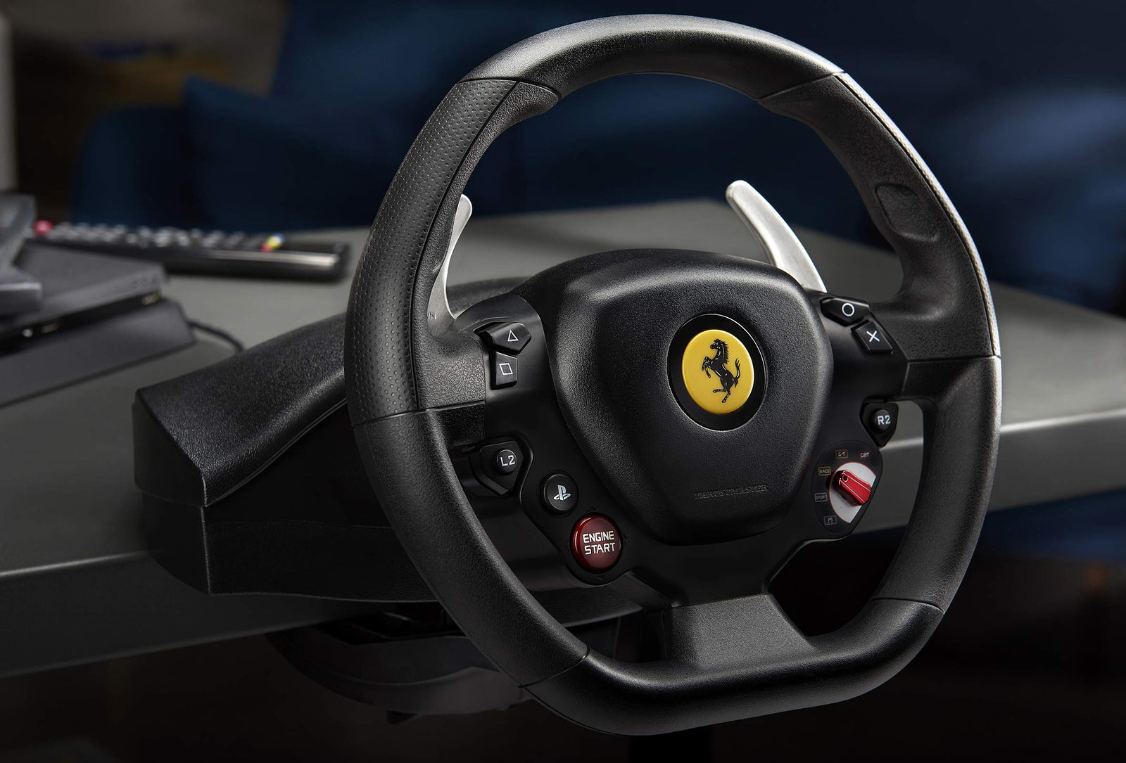 Thrustmaster T80 RW Ferrari 488 GTB Steering Wheel - Realistic Driving Experience for PlayStation - Become the King of the Track - PC/PS4/PS5