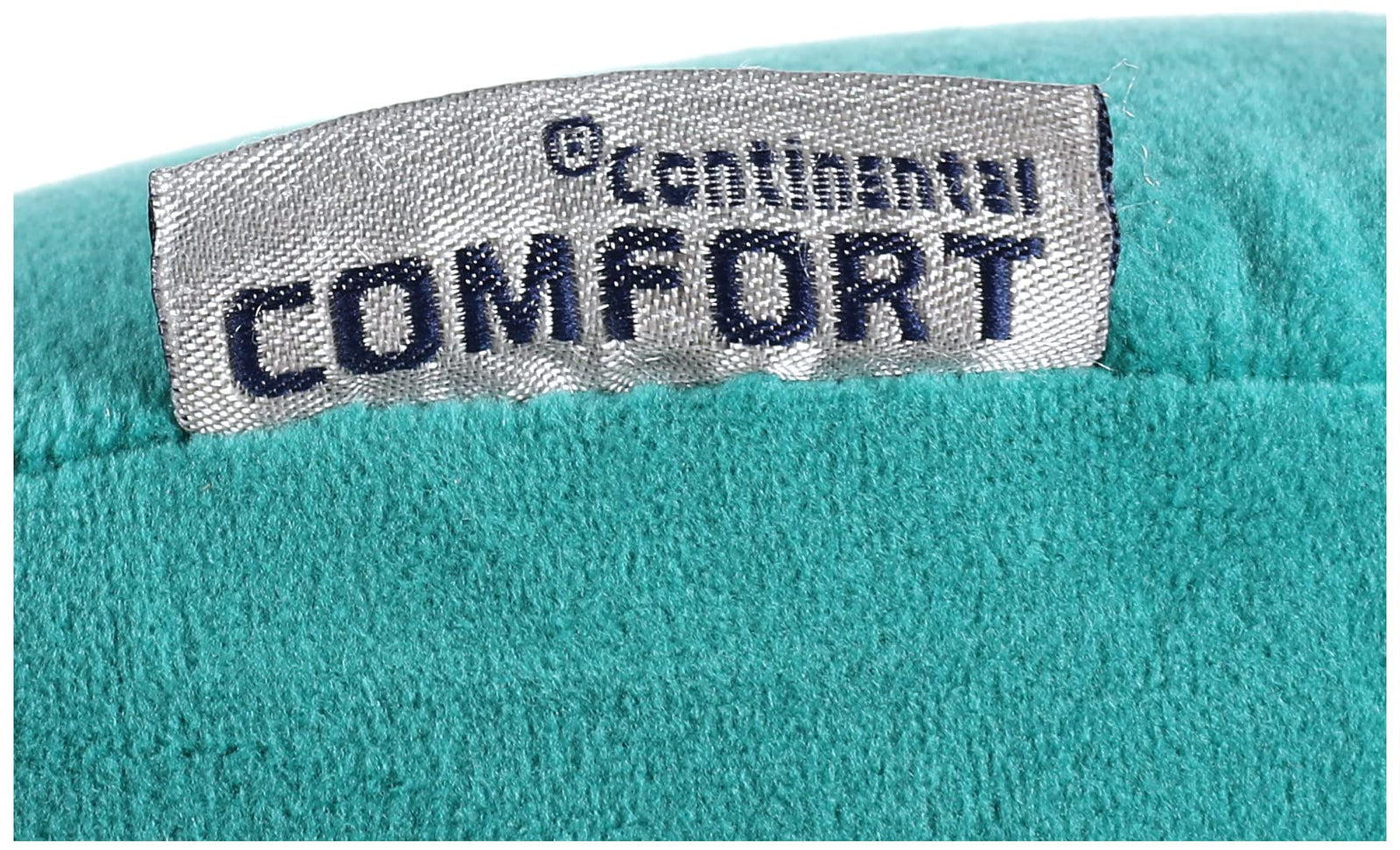 Continental comfort neck pillow memory foam velveteenteal