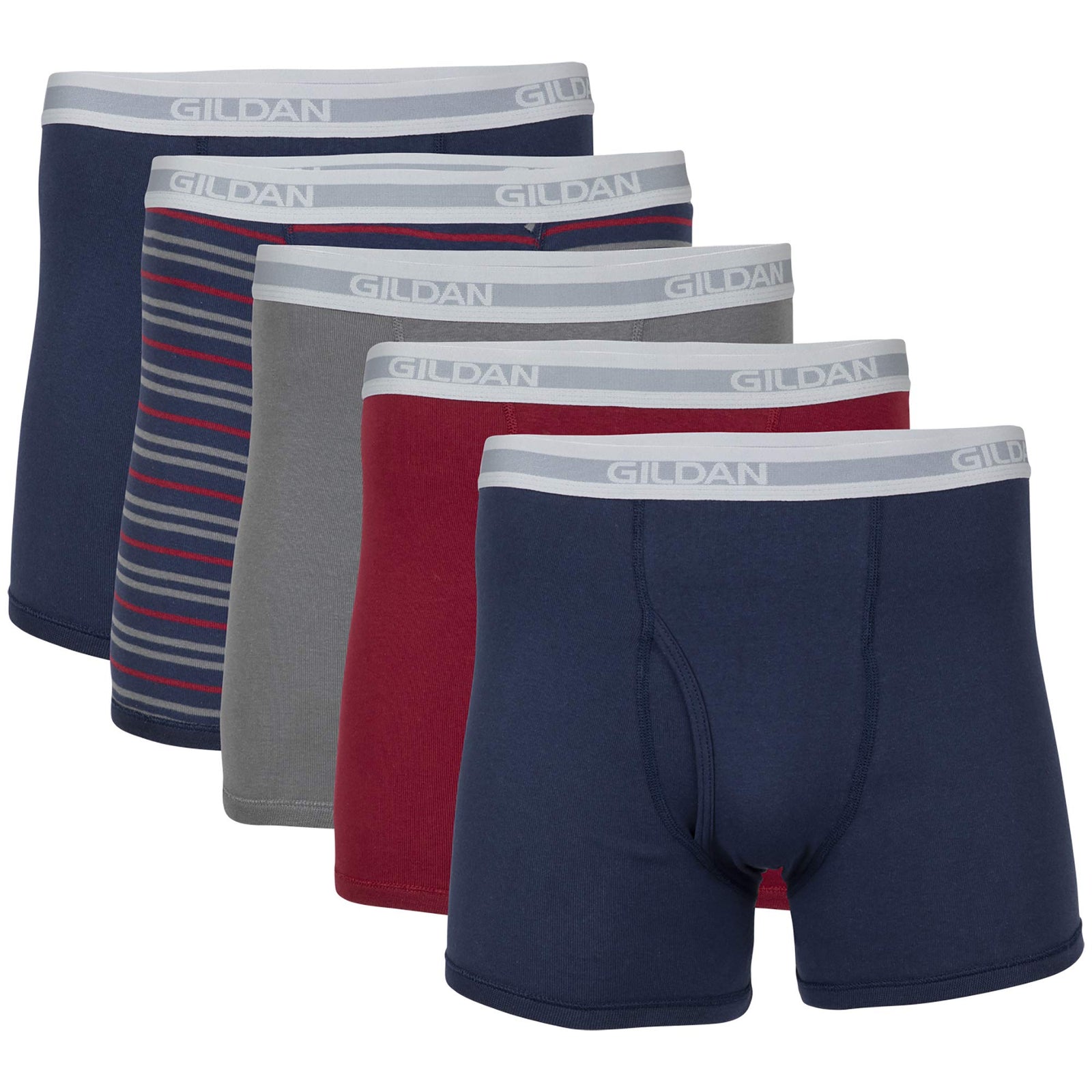 Gildan Men's Short Leg Boxer Briefs, Multipack