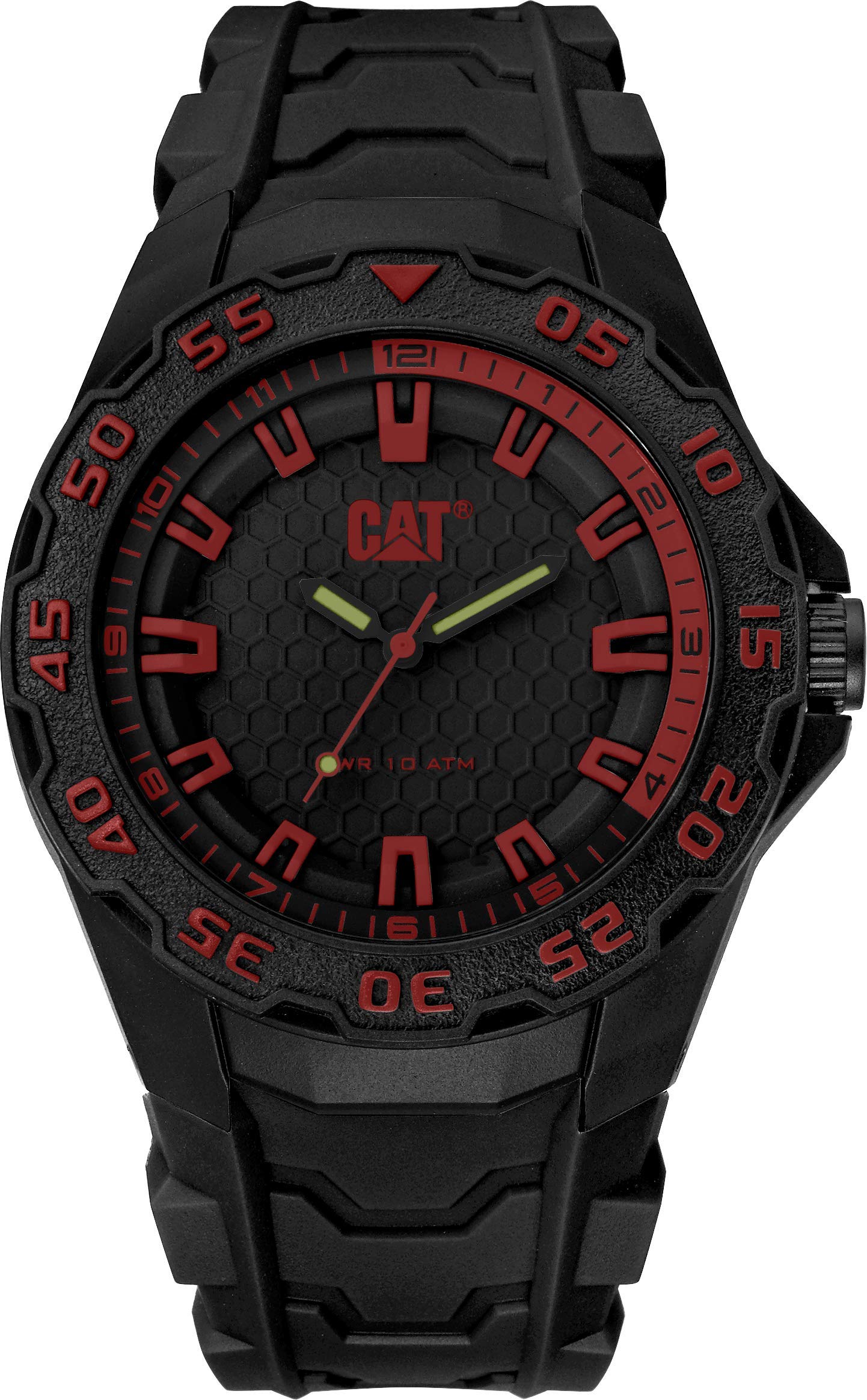 CAT Motion 2020 Men Watch, 45.5 mm case, Polycarbonate case, Rubber Strap (LH)