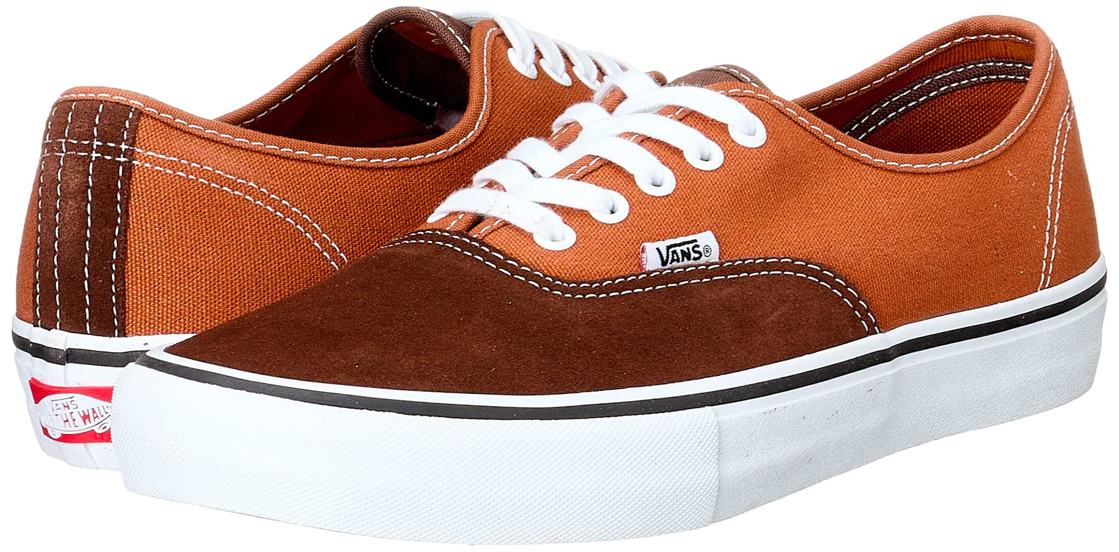 Vans Authentic Pro Potting Mixed-Media Contrast Sole Lace-up Sneakers for Men