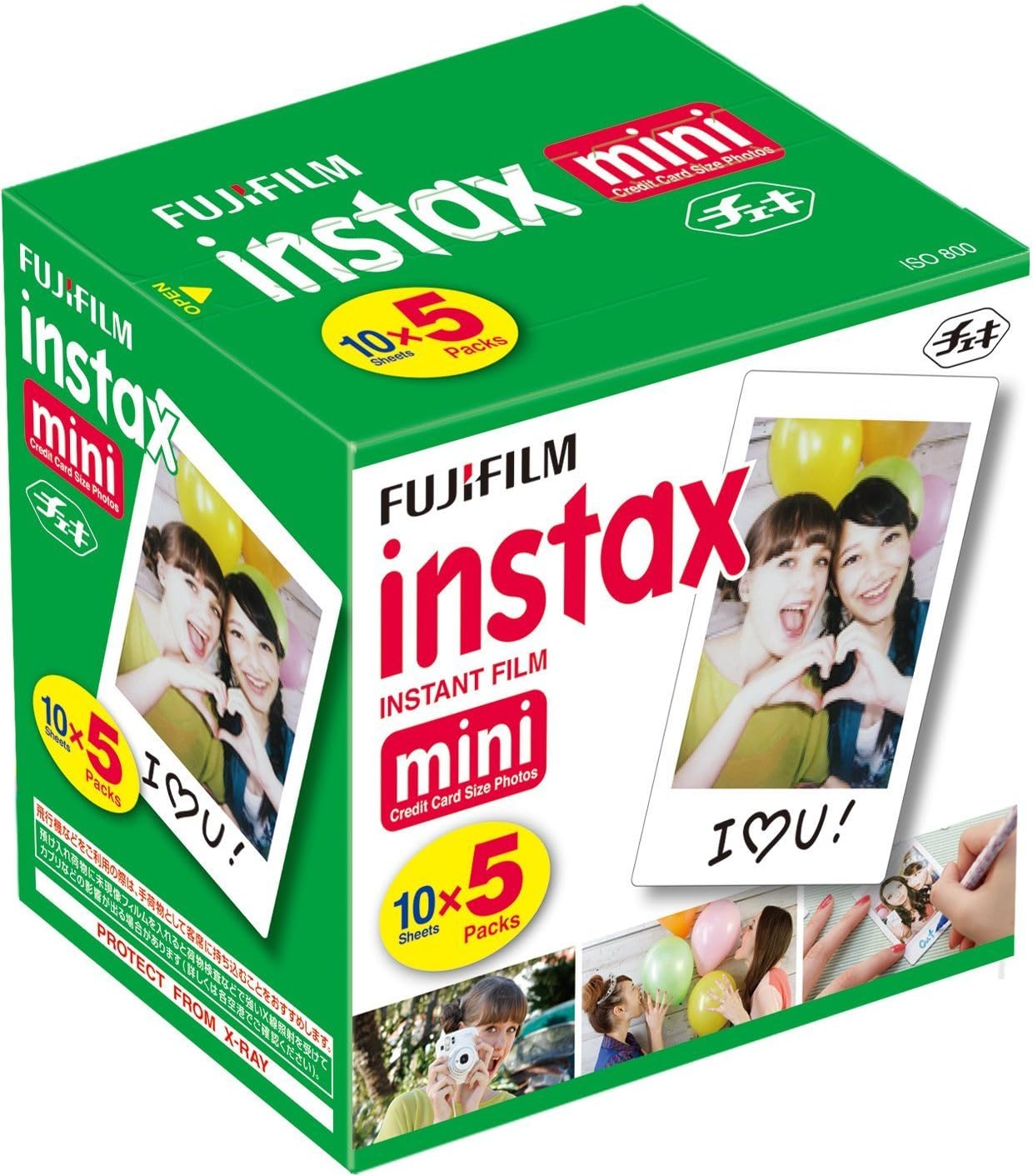 FujiFilm Instax Mini Instant Film, Pack of 5 x 10 Sheets - package may vary