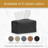 LEART Leather Tissue Box Cover Holder – Home Decorations for Living Room, Bedroom and Office, Tissue Box Cover for Car (Black)