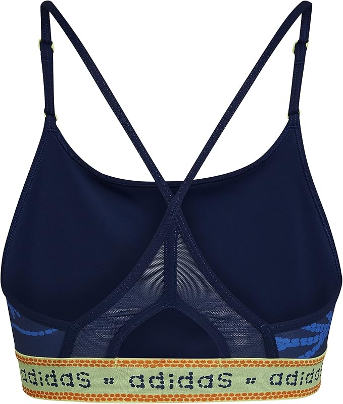 Adidas FARM LS BRA HI5222 TRAINING mystery blue WORKOUT BRA - LIGHT SUPPORT for Women