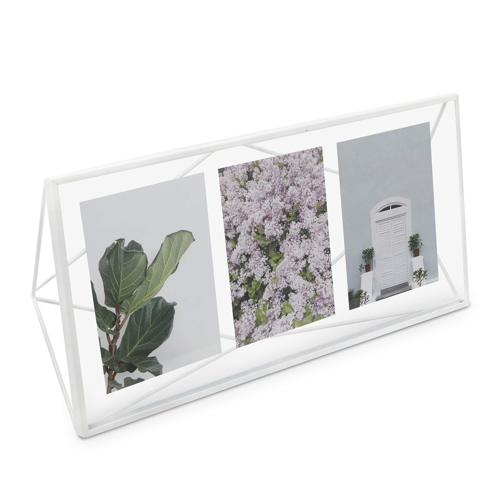 Umbra Prisma Multi Picture Frame – Photo Display for Desk or Wall, Chrome