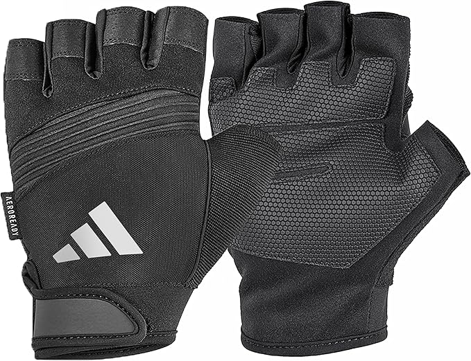 adidas Performance Gloves, Black, Medium (Palm 19-20 cm)