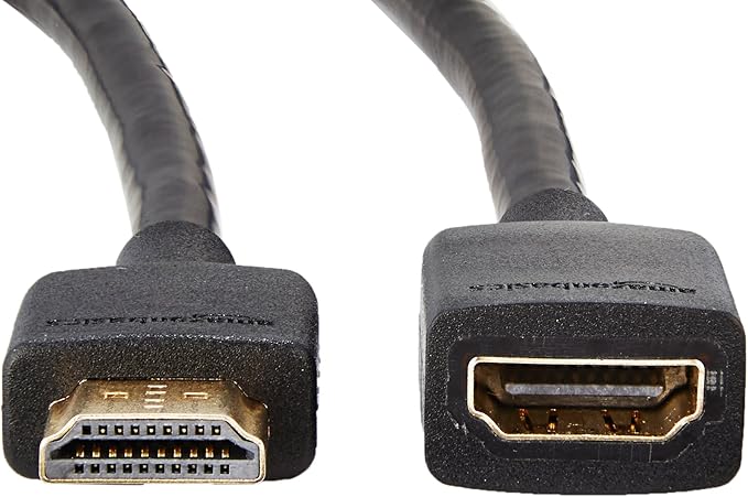 Amazon Basics High-Speed Male to Female HDMI Extension Cable - 3 Foot (1M)