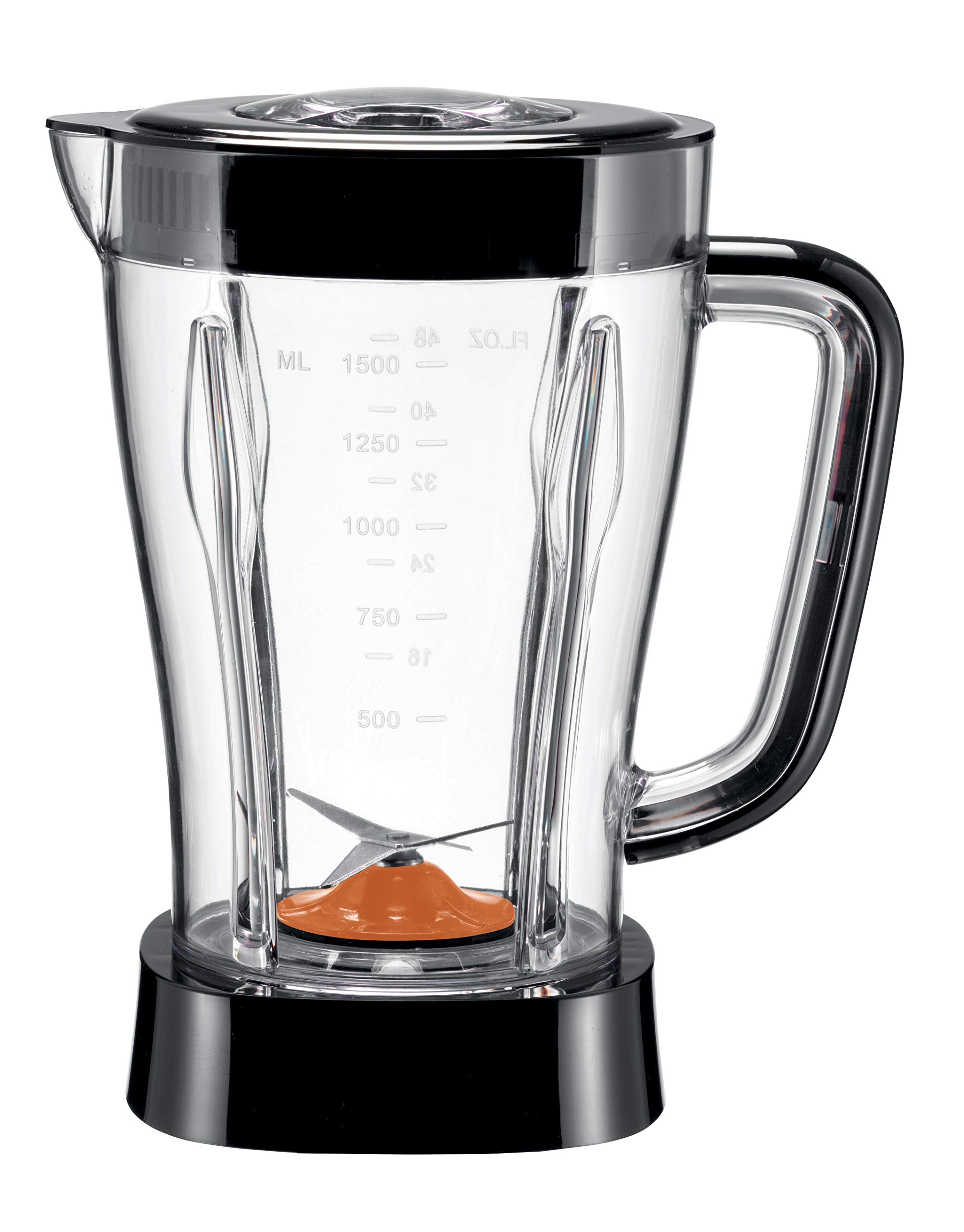 Kenwood Blender 500W Smoothie Blender/Smoothie Maker 1.5L with Grinder Mill, Chopper Mill, Ice Crush Function BLP15.360BK Black