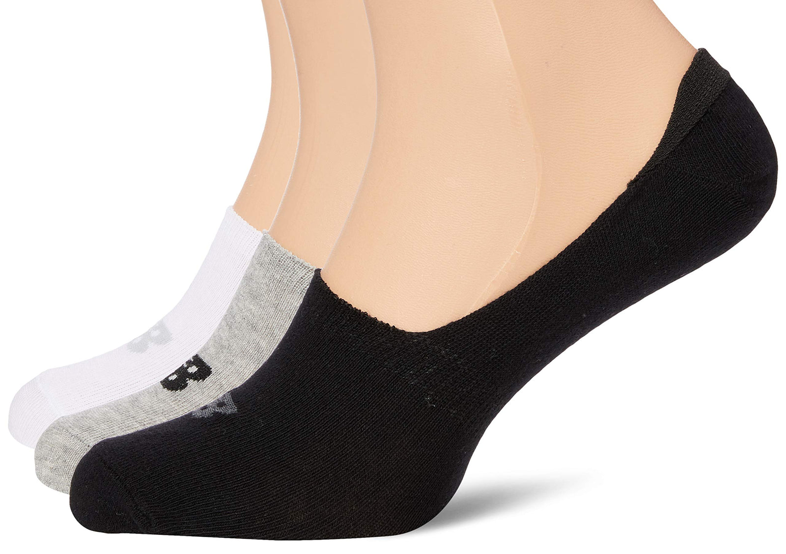 New Balance Unisex PERFORMANCE COTTON UNSEEN LINER 3 PAIR Socks (pack of 3)