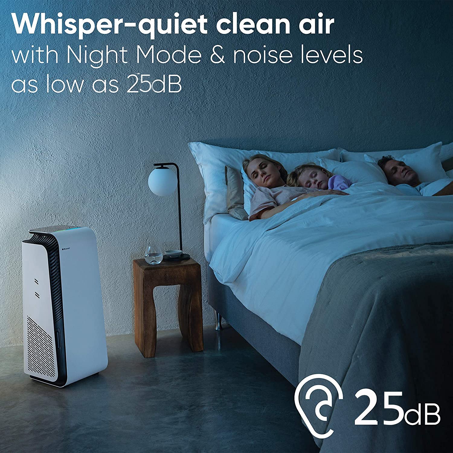 Blueair air purifier - healthprotect 7440i cleans upto 2006 sqft, 455 m³/h cadr, aqi, hepasilent technology removes 99.97% pollen, dust, mould, bacteria, viruses, vocs, odours