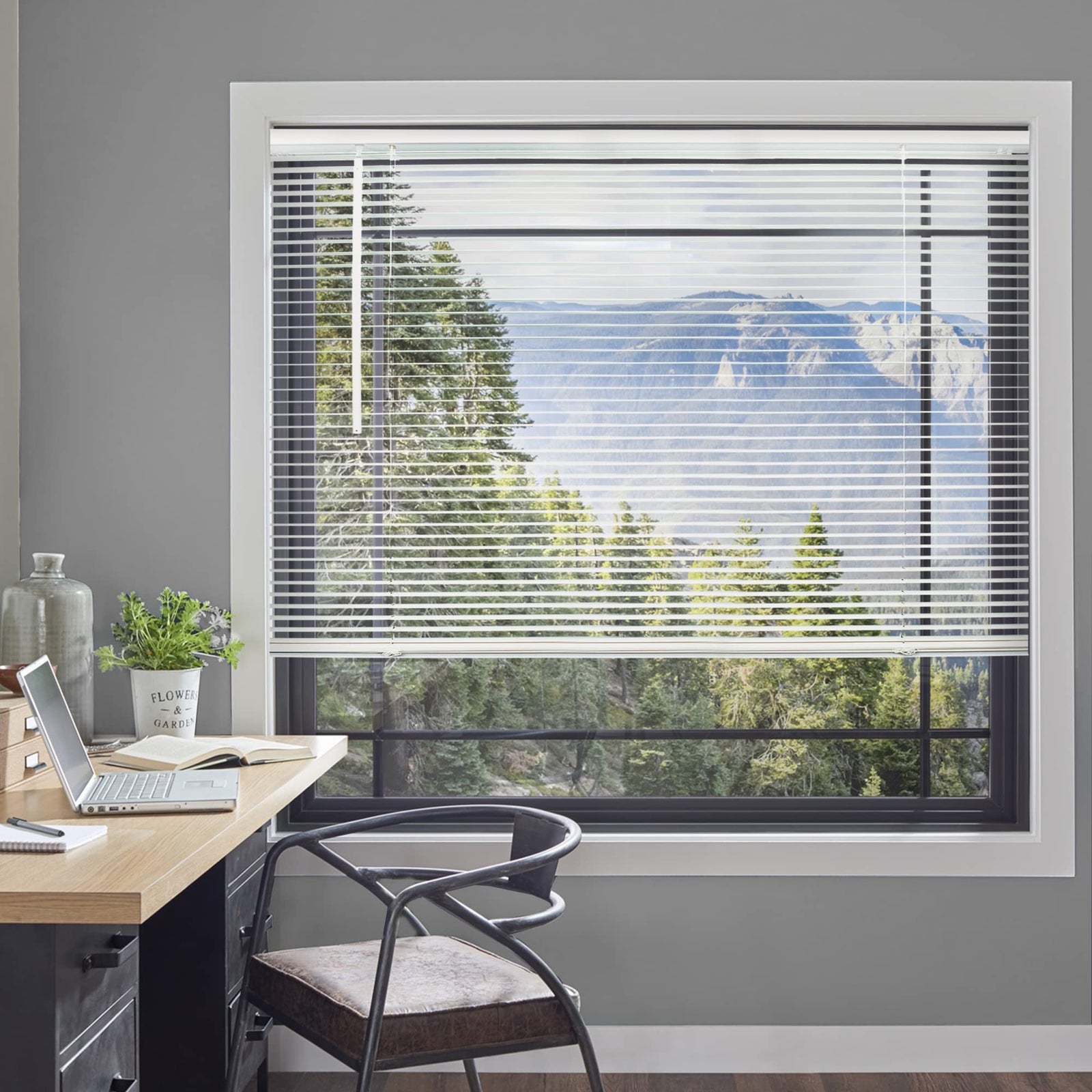 CHICOLOGY Blinds for Windows, Mini Blinds, Window Blinds, Door Blinds, Blinds & Shades, Camper Blinds, Mini Blinds for Windows, Horizontal Window Blinds, Gloss White, 12