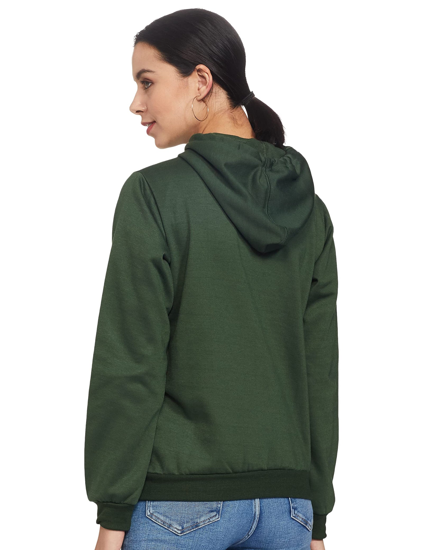 Styleville.in Women's Hoodie With Draw String And Kangaroo Pocket