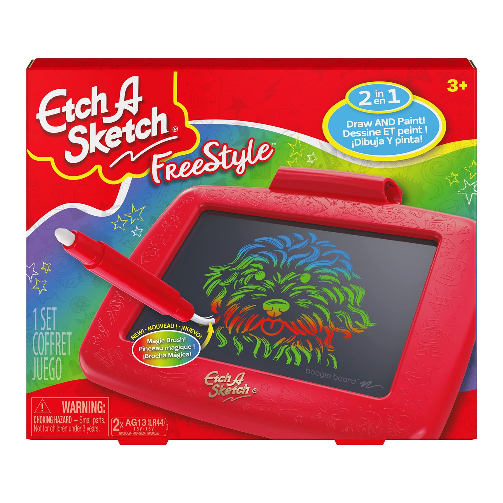 Etch A Sketch Freestyle - Drawing Tablet with 2-in-1 Stylus Pen and Paintbrush