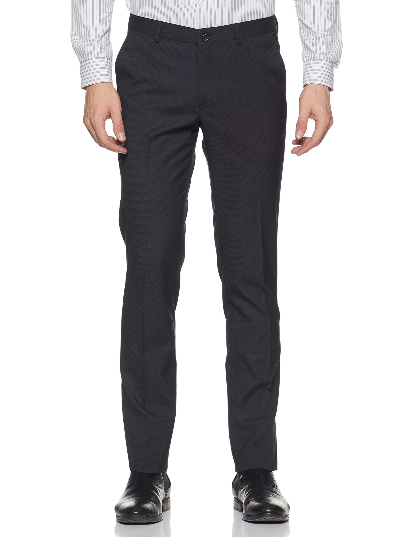 Amazon Brand - Symbol Men's Slim Fit Formal Trousers