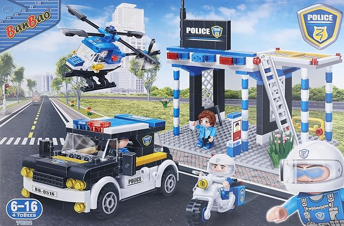 Banbao police garage 522 pcs