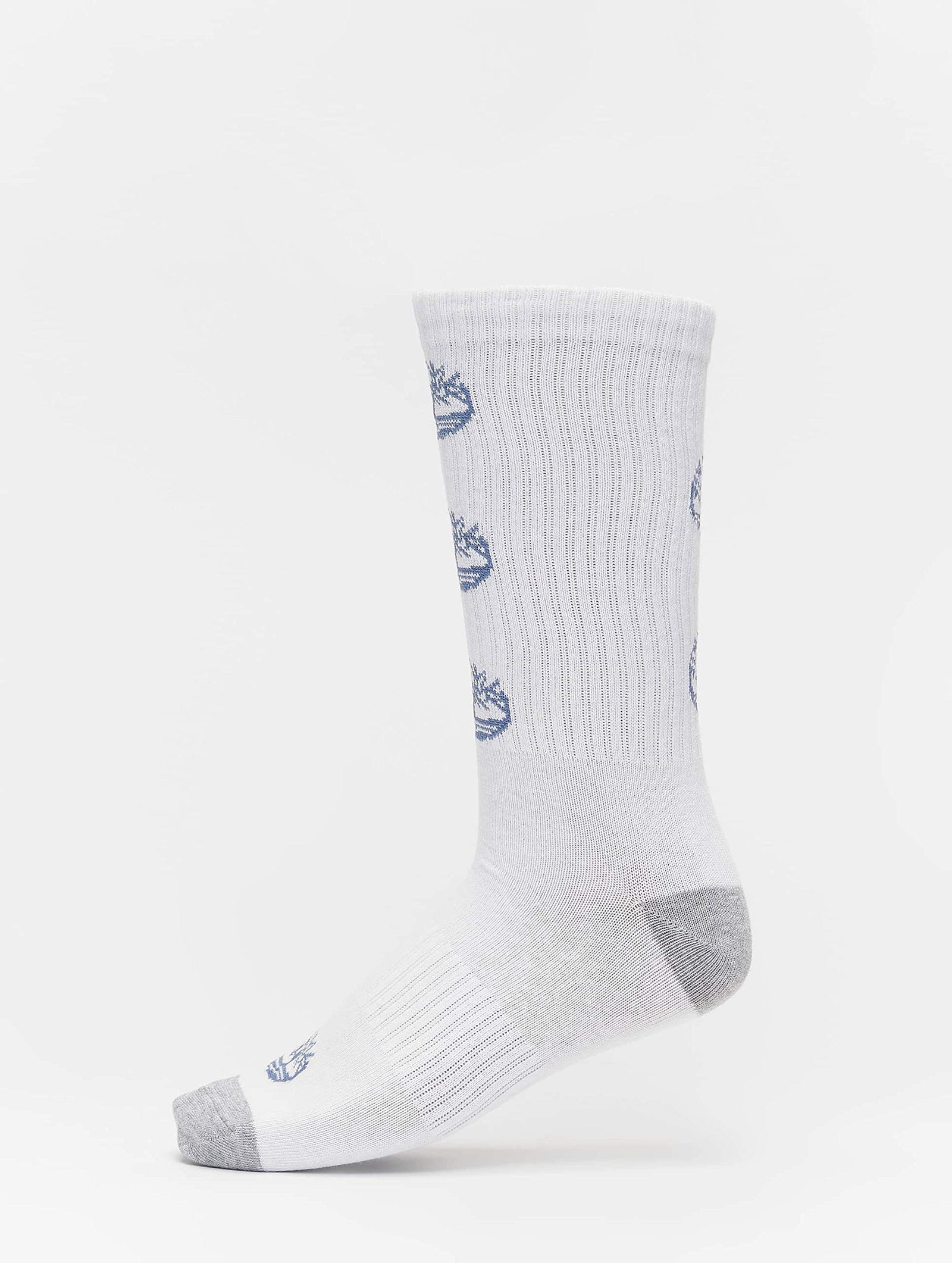 Timberland mens 2Pk Tbl Logo Crew Wh Socks SIZE(9-12 US)(42-46 EU) COLOR WHITE