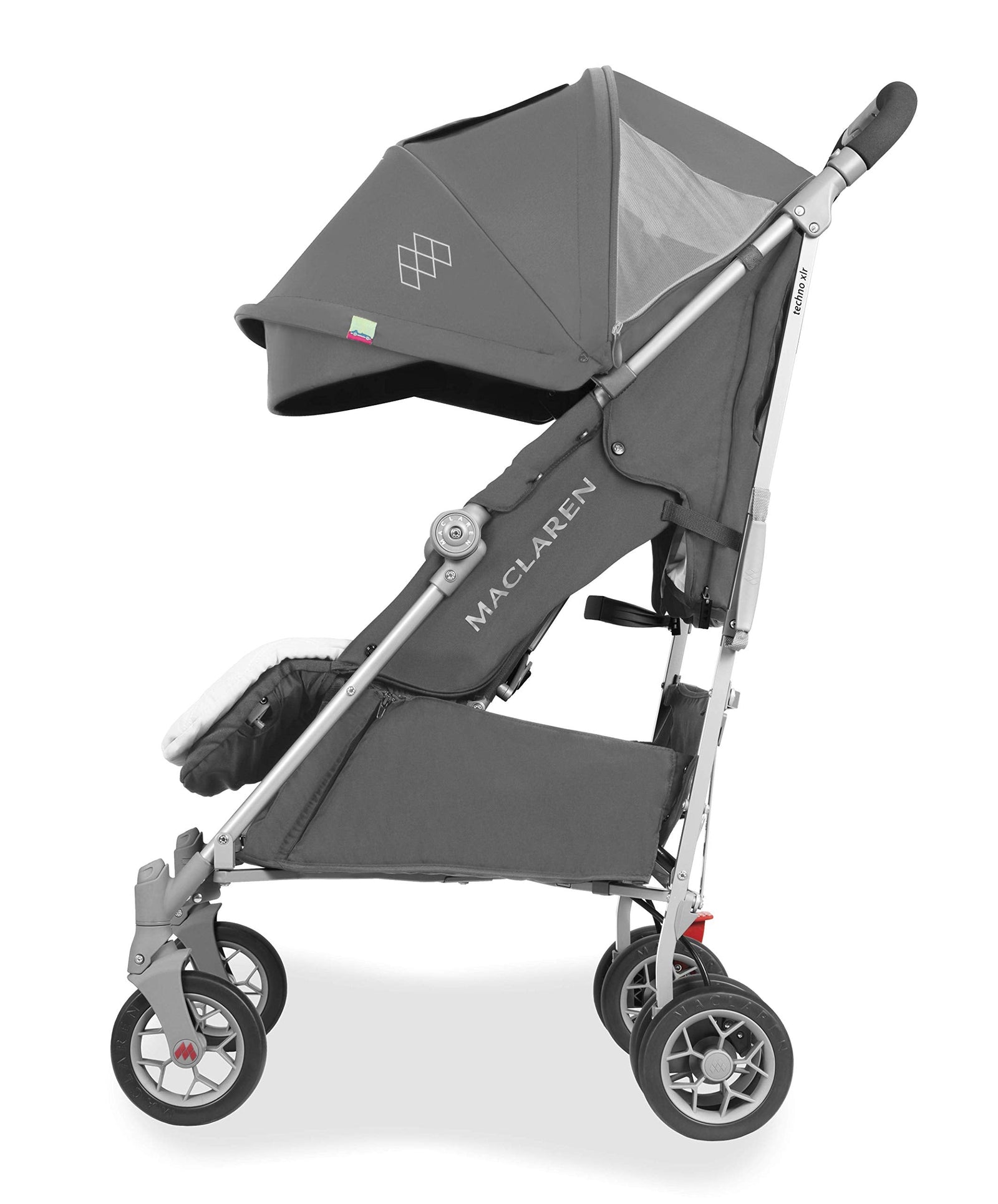 Maclaren Techno XLR Arc Stroller for Newborns to 25 kg Extendable UPF 50+ Waterproof Hood, Single Handle, and Reclining Seat