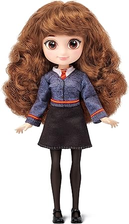 Wizarding World Harry Potter, 8-inch Hermione Granger Light-up Patronus Doll with 7 Doll Accessories and Hogwarts Robe, Kids Toys for Ages 5 and up