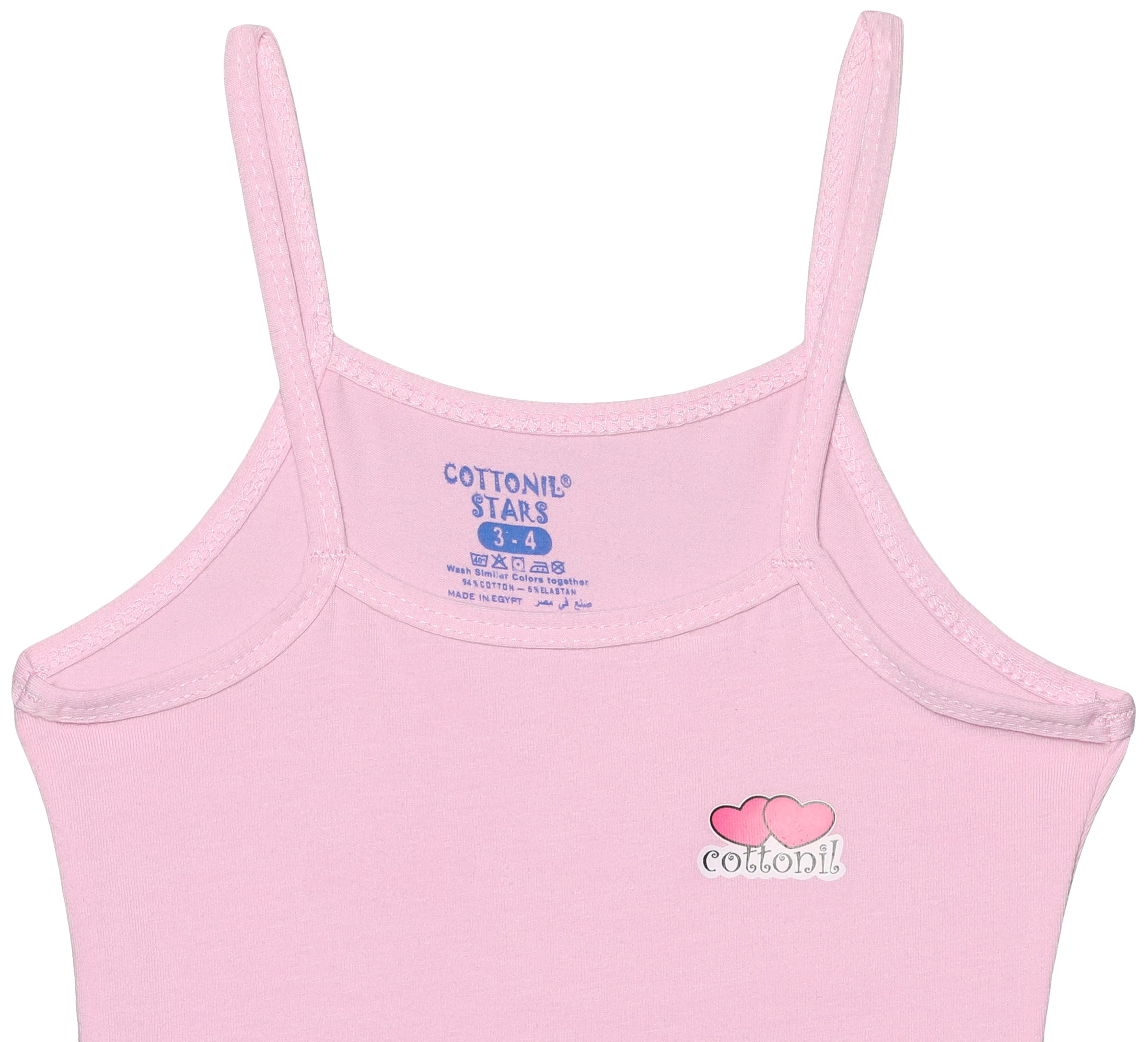 Cottonil Heart Underwear Set For Girls - Rose;7-8 Years