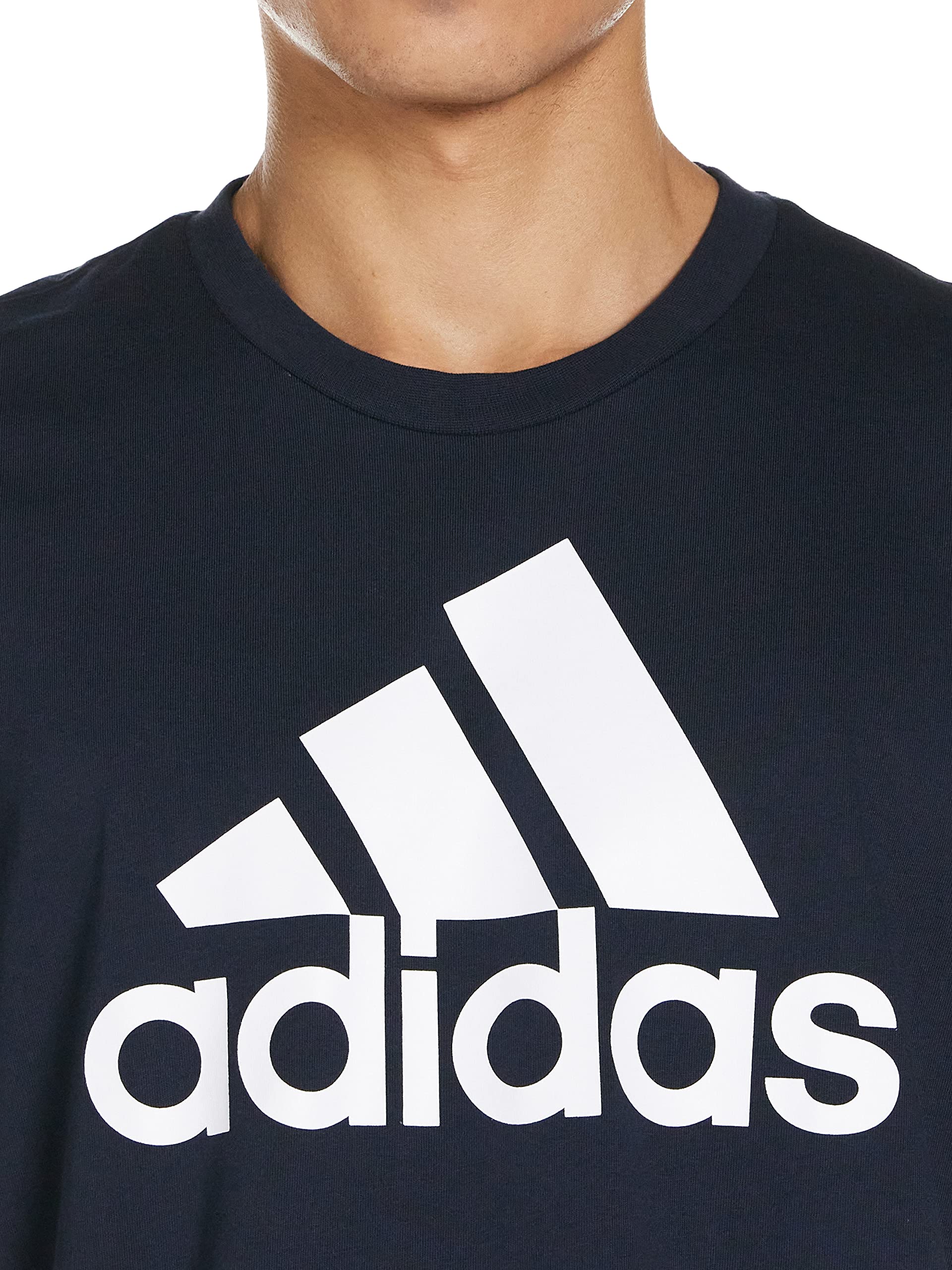 adidas Mens Athletics Badge Of Sport Logo Adidas men's classic badge of sport graphic tee