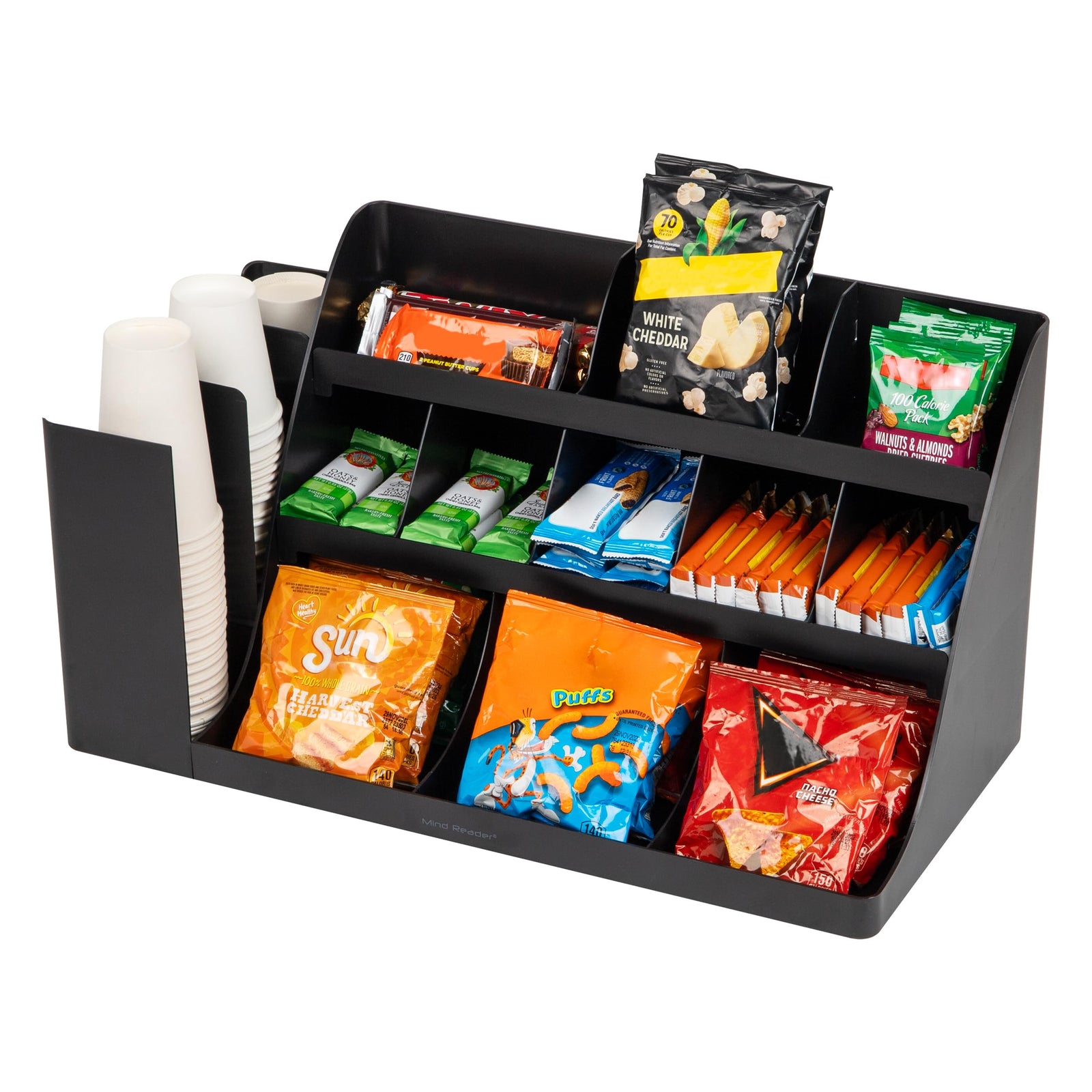 Mind Reader Condiment Organizer 24 x 12 x 12 COMORG2-BLK