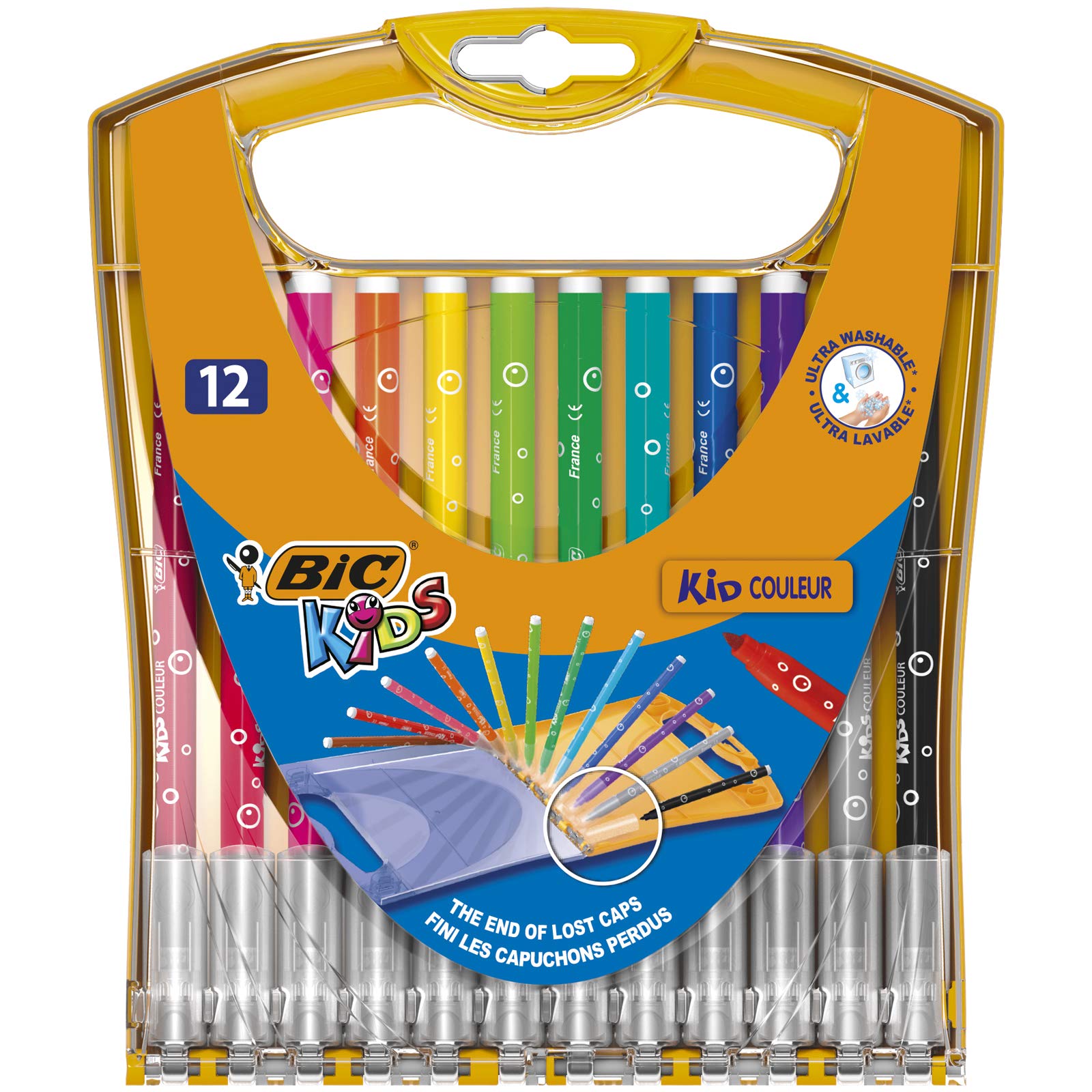 BIC Kids color pen 12 color set Rainbow case input BKRB12E BIC Japan