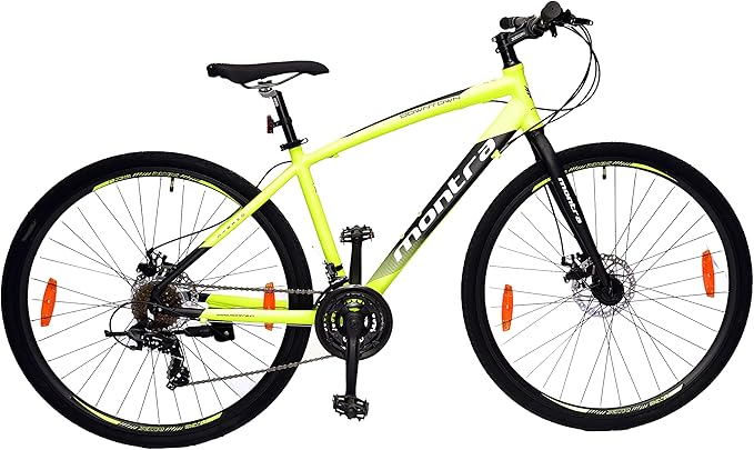 MONTRA-2020-DOWNTOWN-7X3-Disc-700CX35C-17(M)-Neon Yellow with Black/White Graphics-HYBRID-Gents