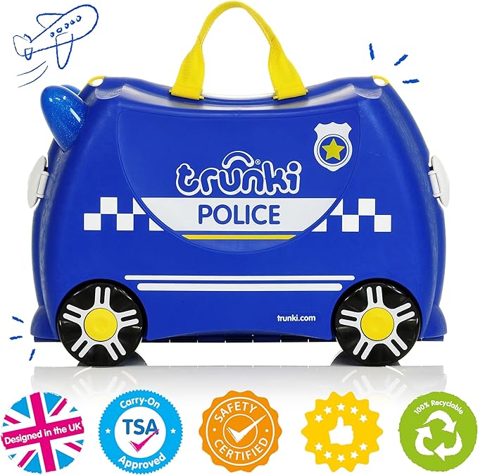 Trunki Percy Police Carride-On Suitcase And Carry-On Luggage