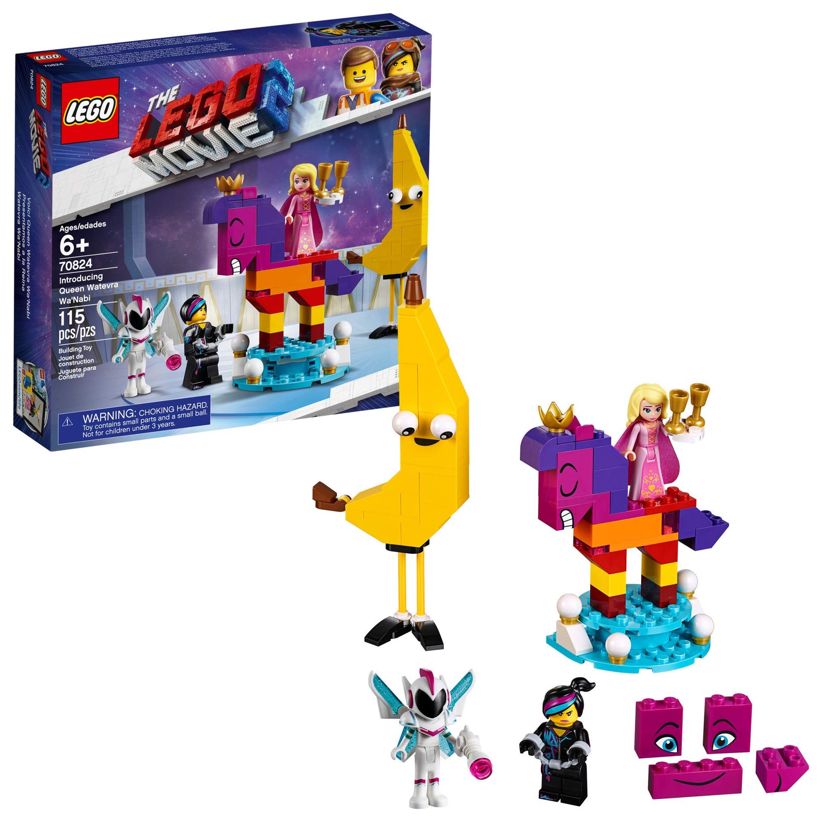 LEGO The LEGO Movie 2 Introducing Queen Watevra Wa'Nabi 70824 Build and Play Set - 2019 (115 Pieces)