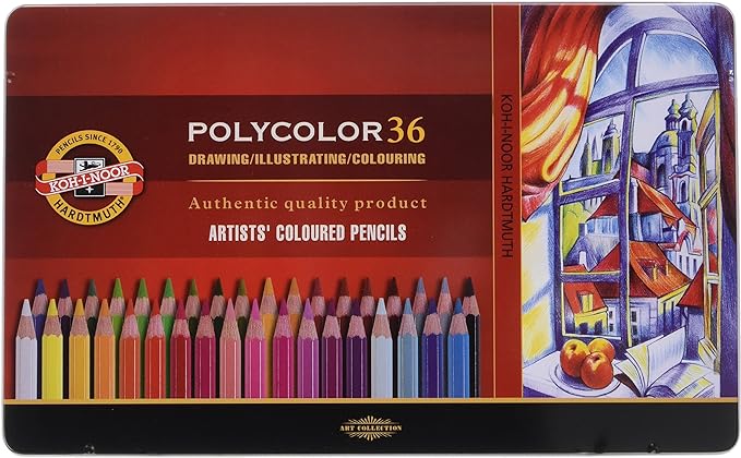 Koh-i-noor set of 36 artists coloured pencils polycolor